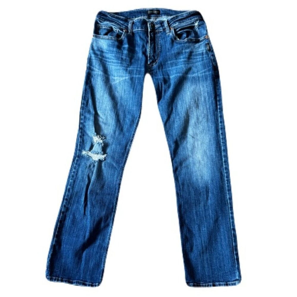 Silver Jeans 32 x 30 Medium Wash Allen Straight Leg